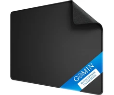 Gomin Xl pelės kilimėlis - 440 x 350 mm didelis žaidimų pelės kilimėlis - be trukdančio logotipo ir apsiūtais kraštais - neslystantis ir atsparus vandeniui - pagerina greitį ir tikslumą Pc, biurui, nešiojamam kompiuteriui - juodas