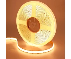 Goming 24 V 10 m dvigubos eilės Cob Led juosta šiltai balta 3000 K Led juosta 600 Led/m Led juosta lipni Cri 93+ didelis ryškumas 20000 lm ne vandeniui atspari Ip20 namų dekoravimui (maitinimo šaltinis neįtrauktas)