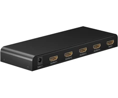 Goobay 58482 hdmi skirstytuvas 1 į 4 išėjimus / 4k prie 30hz (2160p) hdmi skirstytuvas / hdmi 1.4 jungiklis keturiems monitoriams su 60hz prie 1080p