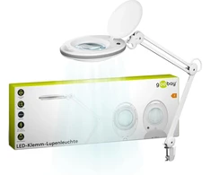 Goobay 60361 didinamasis šviestuvas/led didinamasis šviestuvas, pagamintas iš plastiko, 8 w galios, spalvos temperatūra 6500 k, šviesos srautas 650 lm, darbinė įtampa 230 v (ac), baltas