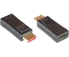 Good Connections Displayport 1.4 į Hdmi 2.0 adapteris - 4k / Uhd @ 60hz - Dp kištukas į Hdmi lizdą - paauksuota jungtis su fiksavimu / fiksavimu - plonas dizainas - juodas, Hdmi-dp14g