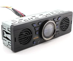 Automagnetola Goolsky 12.0v automobilinis saugus skaitmeninis atminties kortelės mp3 audio elektrinis automobilinis radijas su garsiakalbiu bt host garsiakalbis