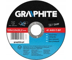 Graphite pjovimo diskas metalui 125 x 1.0 x 22.2 mm