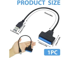 Greacesrio Usb 3.0 į Sata adapteris su 12v 2a Dc maitinimo šaltiniu Ssd ir Hdd, Usb į Sata, adapteris 2.5" arba 3.5" kietajam diskui