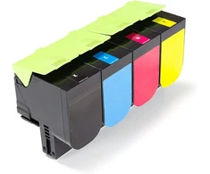 Green2print tonerio rinkinys, 4 kasetės, 4 x 1000 puslapių, skirtas Lexmark Mc2325adw, Mc2325, Mc2425adw, Mc2425, Mc2535adwe, Mc2535, Mc2640adwe, Mc2640, C2325dw, C2325, C2425dw, C2425dw 425, C422535dw