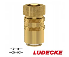 Greita jungtis temperatūros reguliavimui Dn 9 Ludecke Gw 3/8" Ms ventilis Hasco Z8