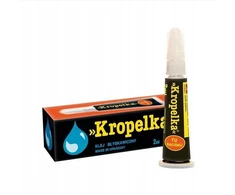 Greitai džiūstantys, universalūs momentiniai klijai Kropelka standard, tūbelė 2 ml