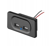 Greitas dvigubas Usb lizdo skydelis, skirtas automobiliui, valčiai, Rv, maitinimo lizdas 4.8a