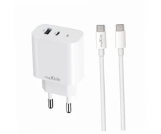 Greitasis 20w tinklo įkroviklis su usb-c/usb-c laidu greito įkrovimo rinkinys