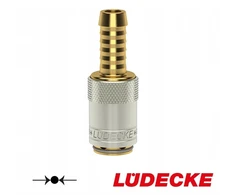 Greitoji jungtis temperatūros reguliavimui Dn 6 Ludecke žarnai 9 - Dme 1/4"