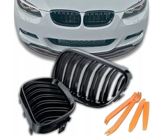 Grilis grotelės Bmw E92 E93 Facelift 10-13 Dvigubos grotelės Juodas blizgesys M paketas