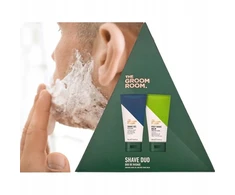 Groom Room Shave Duo rinkinys: skutimosi gelis + balzamas veidui