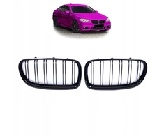 Grotelės, skirtos Bmw 5 (f10) Sedan 2010 - 2018 (juodas blizgesys) M stiliaus paketas