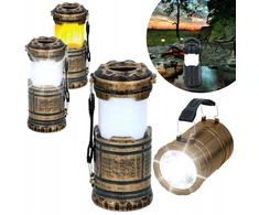 Grundig led žibintas auksinis 3in1