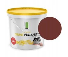 Gruntas silikoniniams fasadiniams dažams raudonai rudas atspalvis rudas 10l