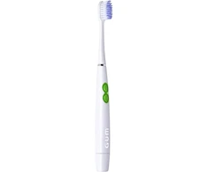Gum Activital Sonic dantų šepetėlis su baterija, 1 sonic dantų šepetėlis, baltas arba juodas