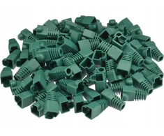 Guminė Rj45 jungties apsauga žalia 100vnt