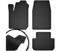 Guminiai automobiliniai kilimėliai juodi - lovelio tipo rinkinys su 2cm kraštu + tunelis
