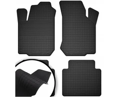 Guminiai automobiliniai kilimėliai juodi - lovelio tipo rinkinys 2cm kraštas + tunelis
