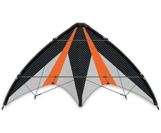 Günther Flugspiele Synergy 125 Gx 1028 sportinis aitvaras, pagamintas iš plyšimui atsparaus ripstop poliesterio, apie 125 x 54 cm, vaikams nuo 10 metų, su 36 kp poliesterio virvėmis 2 x 35 m