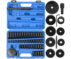 Guolių, įvorių, stebulių nuėmiklis, adapteriai presui 18-74 mm 52el Bass Polska rinkinys