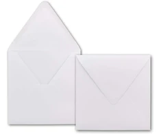 Gustav Neuser kvadratiniai vokai 16,0 x 16,0 cm, 75 vnt., balti, 120 g/m²