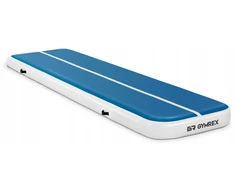 Gymrex Pripučiamas gimnastikos kilimėlis - 400 x 100 x 20 cm - mėlynai baltas