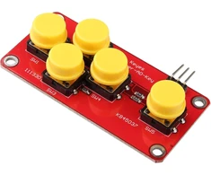 Klaviatūra Haljia ad klaviatūros simuliacijos elektroniniai statybiniai blokai, 5 mygtukai, modulis analoginis klavišas suderinamas su arduino jutiklių išplėtimo plokšte