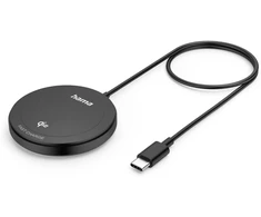 Hama magnetinis belaidis qi įkroviklis 15 w (qi2 sertifikuotas įkroviklis, qi įkrovimo padėklas greitas belaidis įkroviklis, magsafe suderinamas indukcinis kaip mobiliojo telefono įkrovimo stotelė iphone 15/14/13/12/airpods ir kt.)