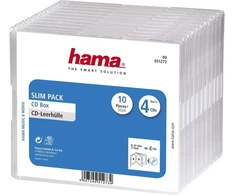 Vinilinė plokštelė Hama Slim 4 Cd dėklai, 10 vnt. - Skaidrūs