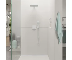 Hansgrohe Fixfit E sieninis laikiklis su dušo galvutės laikikliu, matinė balta