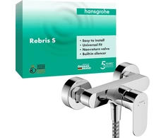 Hansgrohe Rebris S virštinkinis dušo maišytuvas 1 funkcijai, chromas