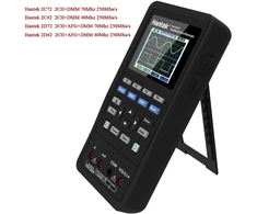 Hantek 2c72 mini nešiojamas osciloskopas skaitmeninis multimetras usb portable 2 kanalų 70mhz 250msa/s daugiafunkcis testeris