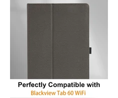 Haofun dėklas, suderinamas su Blackview Tab 60 Wifi/tab 60 Pro, itin plonas Pu, plonas ir lengvas atverčiamas dėklas, sulankstomas, galinio dangtelio atverčiamas stovas, plonas apsauginis dėklas su dirželiu, juodas