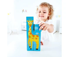 Hape Hap-e1619 Dėlionė „jungle Animal Block Puzzle“, įvairių spalvų, 60 x 80 cm