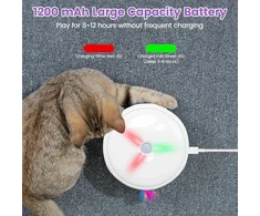 Happy Hachi elektrinis žaislas katėms, interaktyvus žaislas su plunksnomis katėms, įkraunamas Usb, tylus išmanusis žaislas, žaislas katėms, savarankiškas užimtumas (orr)