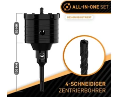 Hardtwerk turbo grąžtas 82 mm sds plus [xxl dantys] – gali gręžti, atsparus smūgiams, skirtas lizdams mūre, akmenyje, betone, gipso kartone – lizdinis grąžtas, karūninis grąžtas