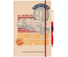 Harry Potter "bėkštis 9 3/4" A5 sąsiuvinis su rašikliu
