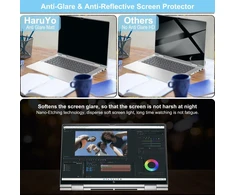 Haruyo 14 colių ekrano apsauga, skirta Hp Envy x360 kompiuterio monitoriui, anti-mėlynos šviesos filtras, anti-glare matinis ekrano apsauga, skirta monitoriaus Pc ekrano apsauga, skirta Hp Envy x360 (14 colių 300,06 x 183,92 mm)