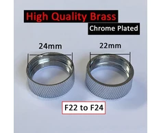 Hatoolha® žalvarinis 24 mm vidinis sriegis į 22 mm maišytuvo adapterio aeratoriaus jungtis praustuvo maišytuvo aeratoriui