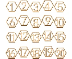 Hazrcvr stalo numeriai nuo 1 iki 20 dekoratyviniai stalo numeriai vestuvių mediniai vietos kortelių laikikliai sėdynių kortelių laikikliai stalo numerių laikikliai dekoracijos stalo numeriai stalo numerių lentelės mediniai stalo numeriai su pagrindu