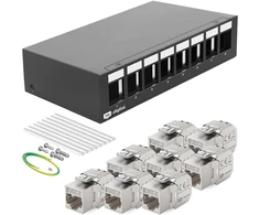 Hb-digital 8 prievadų tinklo paskirstymo skydelis Cat 7 Stp 10 Gbps