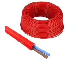 Hdgs 2x1 mm² silikoninis ugniai atsparus laidas, 1m, raudonas