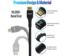 Hdmi 2.0 Kabelis 4k Ultra Hd 5m, 2 vnt., pintas, paauksuotas