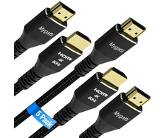 Hdmi 2.0 Kabelių Rinkinys 2m - 5 vnt., 4k@60hz, Pintas Nailonas