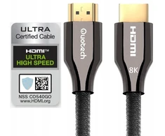 Hdmi 2.1 8k Ultra High Speed Quotech kabelis 5m
