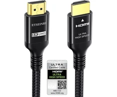 Hdmi 2.1 Kabelis 4m, 48gbps, 8k 60hz, 4k 120hz, Earc, Hdr