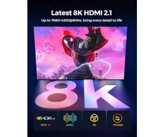 Hdmi 2.1 Kabelis 8k, 2m, 48gbps, Earc, Hdr10, Dolby Atmos