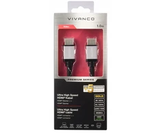 Hdmi - hdmi kabelis 1m 2.1 8k60hz earc 48gbit/s hdr10, dts, dolby Vivanco