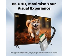Hdmi kampinis laidas 8k 48gbps, 0.5m
